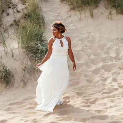 tiered chiffon skirt floaty cool relaxed beach p