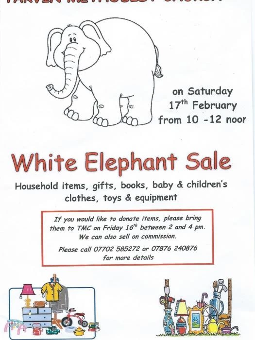 tmc white elephant sale