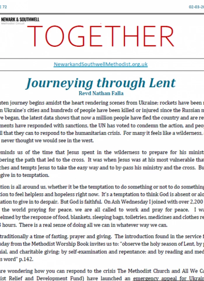 together 72 front page