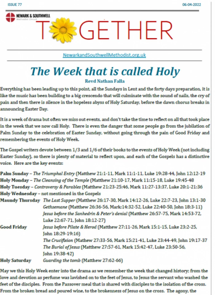 together 77 front page