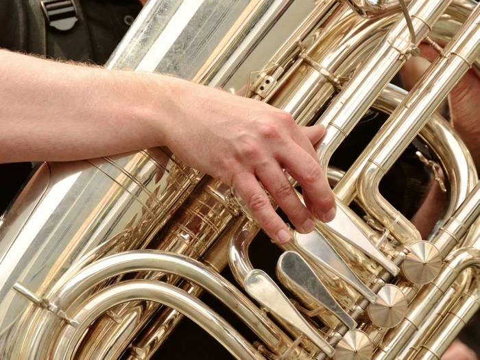 tuba brass band musical instrument