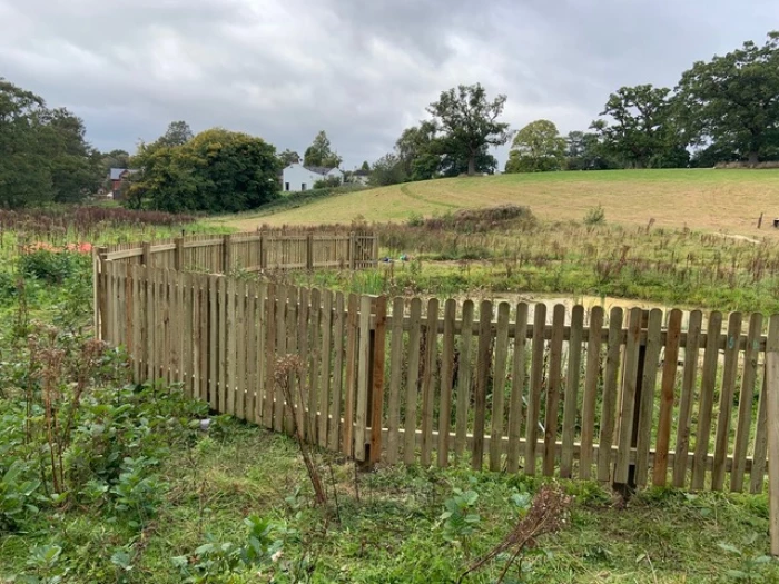 turnpike field pond fencing