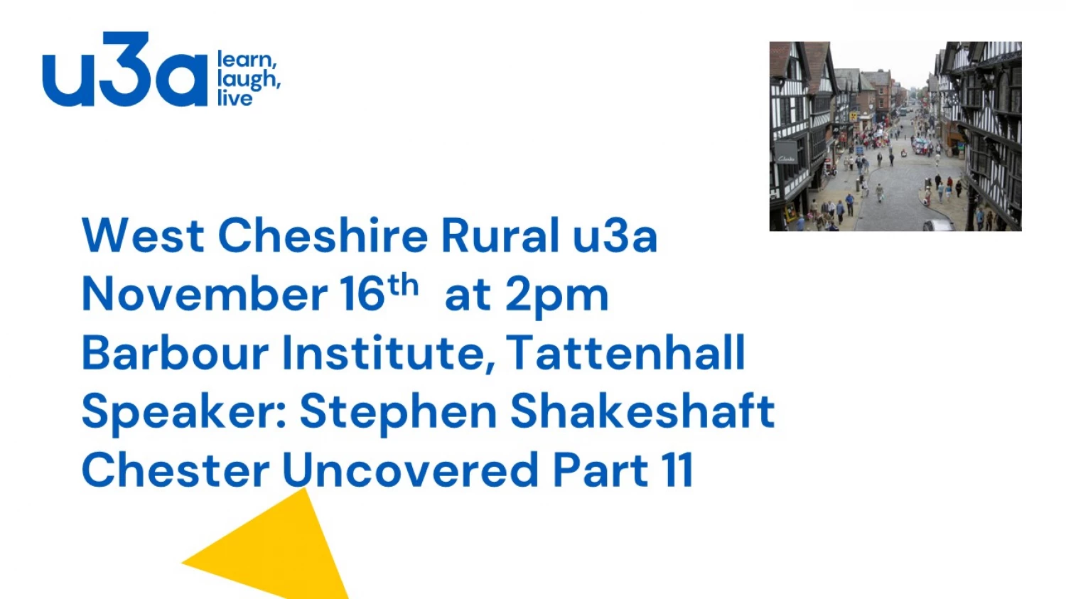 u3a november 2023