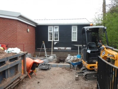 village hall works start