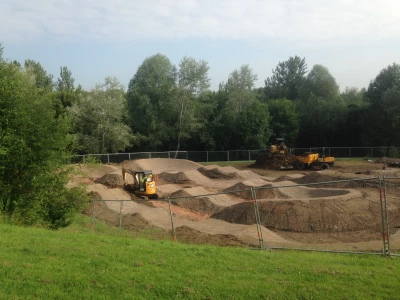 wombridge park pump track building