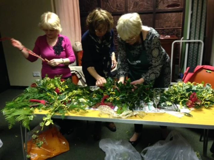 wreath making