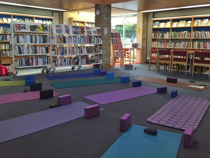 yoga classes in library
